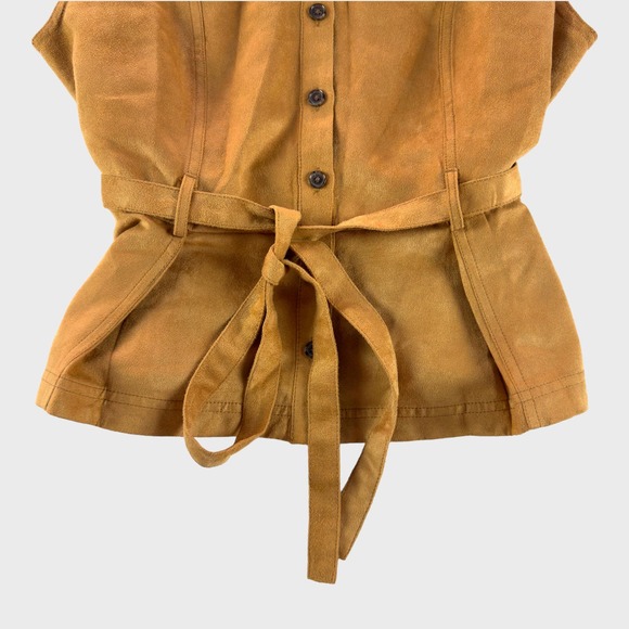 Banana Republic Brown Lucie Vegan Suede Vest - Picture 6 of 10